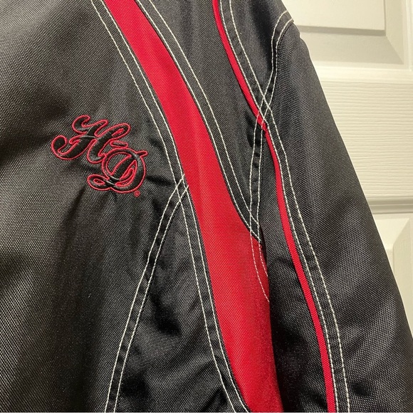 NWOT Harley-Davidson Black and Red Lightweight Motorcycle Jacket - Picture 6 of 14